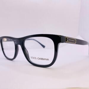 Dolce & Gabbana Eyeglasses Frames DG 3257 501 52 [] 19 140 Black Gold Authentic